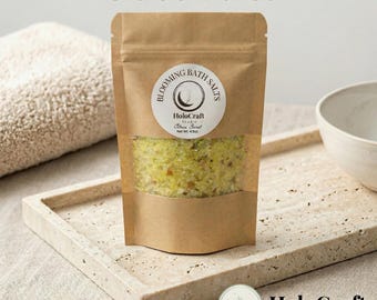 Blooming Bath Salts | Citrus Burst | Lemon & Grapefruit Bath Soak | Refreshing Spa Bath | Handmade Bath Salts | Self Care | Aromatherapy