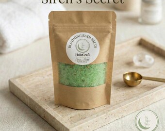 Blooming Bath Salts | Siren’s Secret | Ylang Ylang Bath Soak | Relaxing Spa Bath | Handmade Bath Salts | Self Care Gift | Aromatherapy