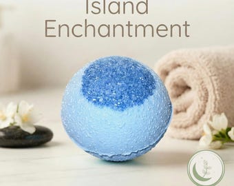 Island Enchantment Bath Bomb | Coconut Pineapple Mango Tropical Soak