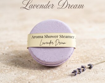 Lavender Shower Steamer | Aromatherapy Shower Bomb | Relaxing Spa Steamer | Self Care Gift | HoloCraft Studio