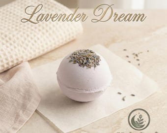Lavender Dream Bath Bomb | Calming Spa Relaxation, Aromatherapy Self-Care