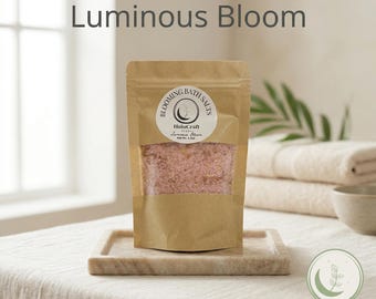 Luminous Bloom Bath Salts | Handcrafted Floral Soak for Relaxation