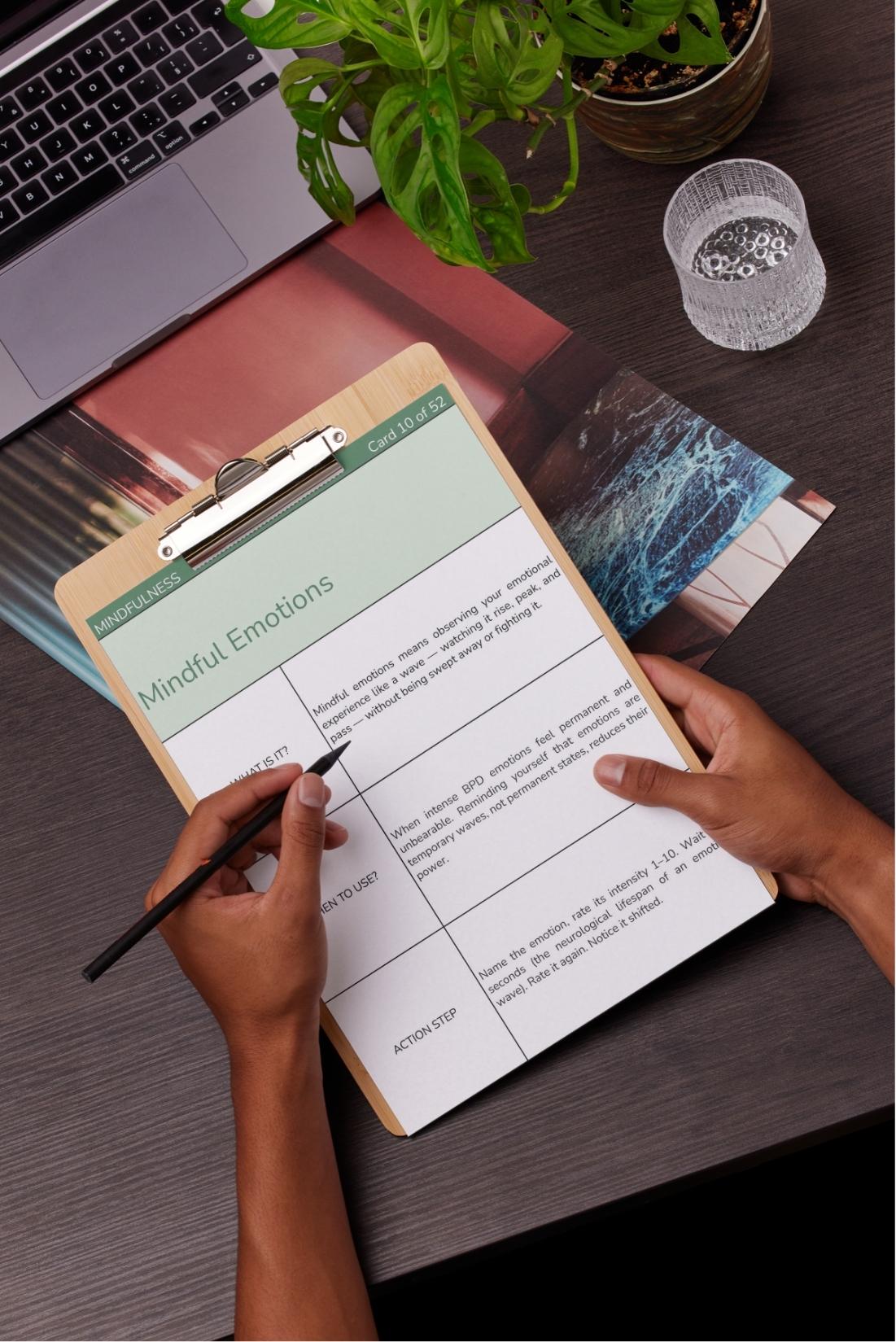 DBT Skills Cards for BPD | 52 Printable Flashcards | Borderline ...