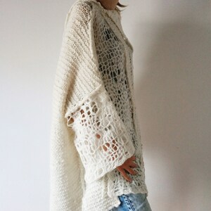100% merino woolen sweater, oversized sweater image 3