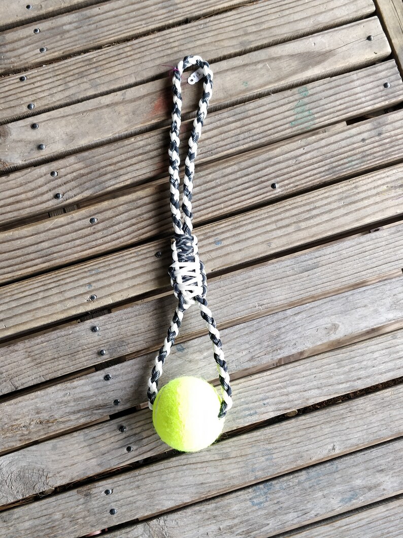 Unique Dog Toy Tennis Ball Tactical 550 paracord Dog Toy Etsy