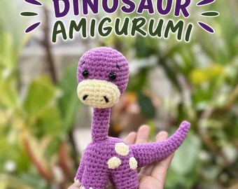 Dinosaur Crochet Pattern, Cute Amigurumi PDF, DIY Dinosaur Toy for Kids, Easy Crochet Project, Beginner Friendly, Fun Handmade Gift Idea