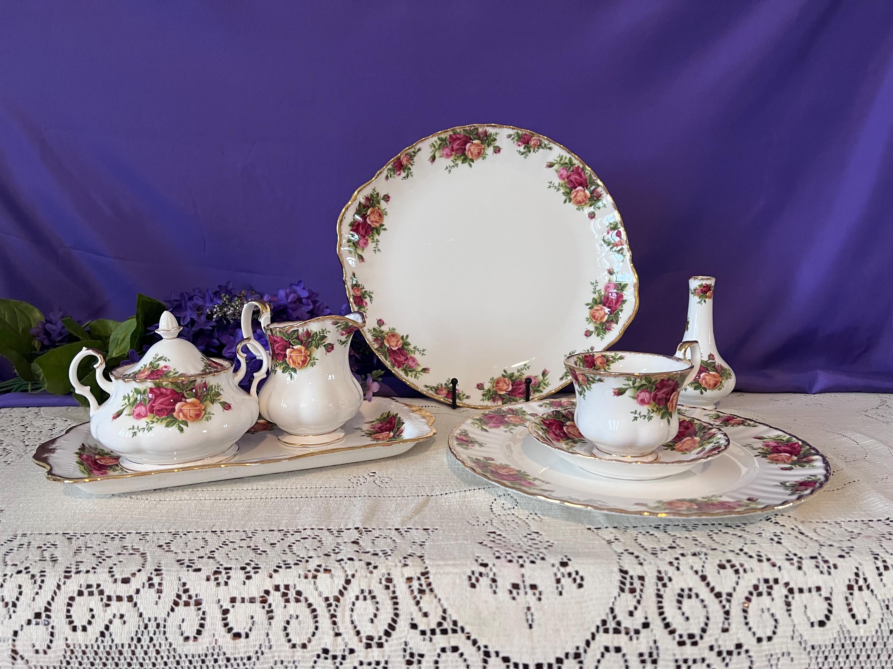 Royal Albert Bone China Old Country Roses Tea Set 1962 - Etsy
