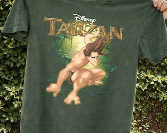 Retro Disney Tarzan Comfort Colors Shirt, Tarzan 1999 Movie Tee, Jane Porter Shirt, Animal Kingdom Gift, WDW Disneyland Trip Shirt
