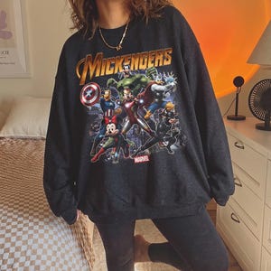 Vintage Mickengers Shirt, Retro Disney Marvel Avengers Graphic Tee, Mickey Iron Man T-Shirt, Donald Duck Thor Tee, Superhero Mashup Shirt image 5