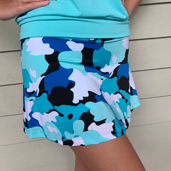 X-small Tennis Skirt Bright Blue Black 