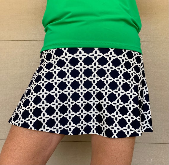 Patterned tennis skirt hotsell