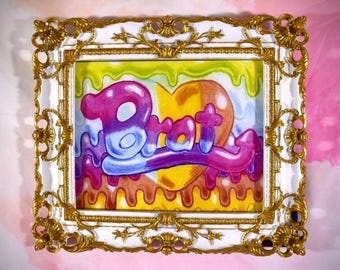 Rainbow Brat Print 8x10