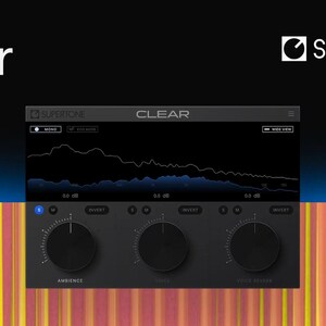 Supertone Clear / Plug-in audio per la riduzione del rumore e del riverbero per PC Windows