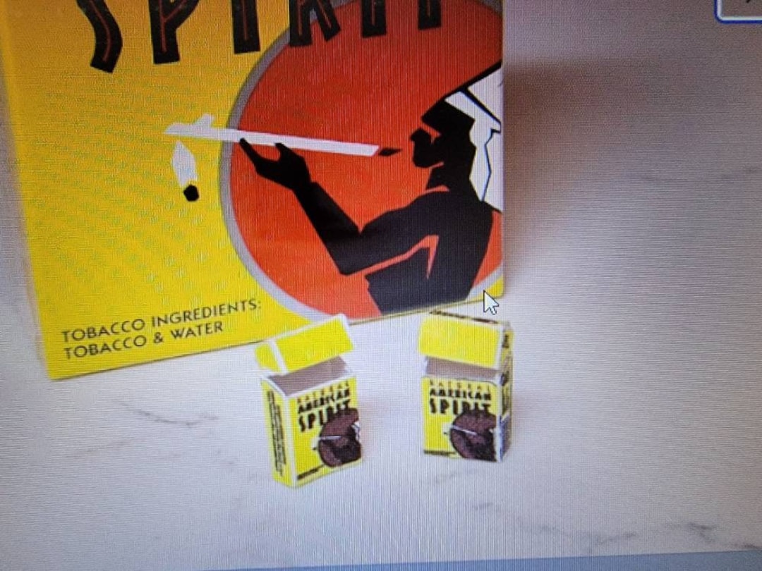 Miniature Organic Pack of Cigarettes 1960's RETRO COLLECTION for 11