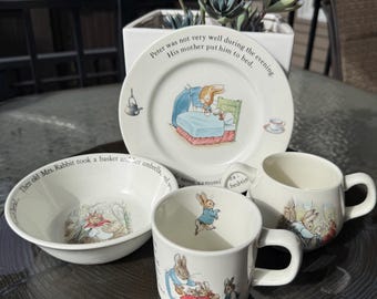 Peter Rabbit vintage (Beatrix Potter) | Wedgwood d'Étrurie / Frederick Warne | Kit chambre de bébé
