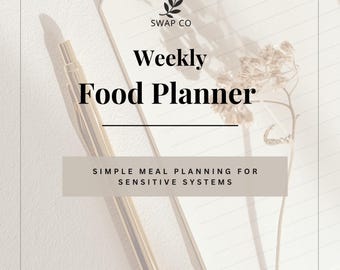 Weekly Gluten-Free Meal Plan Organizer| (Digital Download)