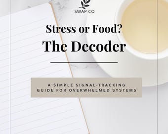 Stress vs Food Decoder Guide | Gut Issues, MCAS Celiac Support (PDF Download)
