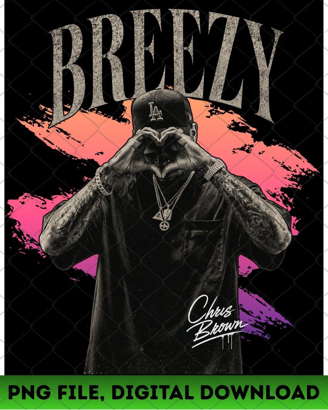 Chris Brown Drawing - Etsy