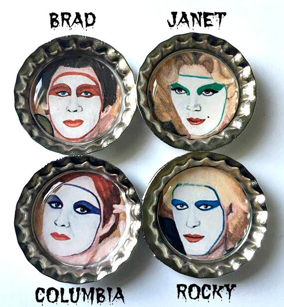 Rocky Horror Floor Show Fan Art Bottlecap Magnets Etsy