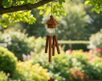 Bambusowy dzwonek wietrzny do ogrodu