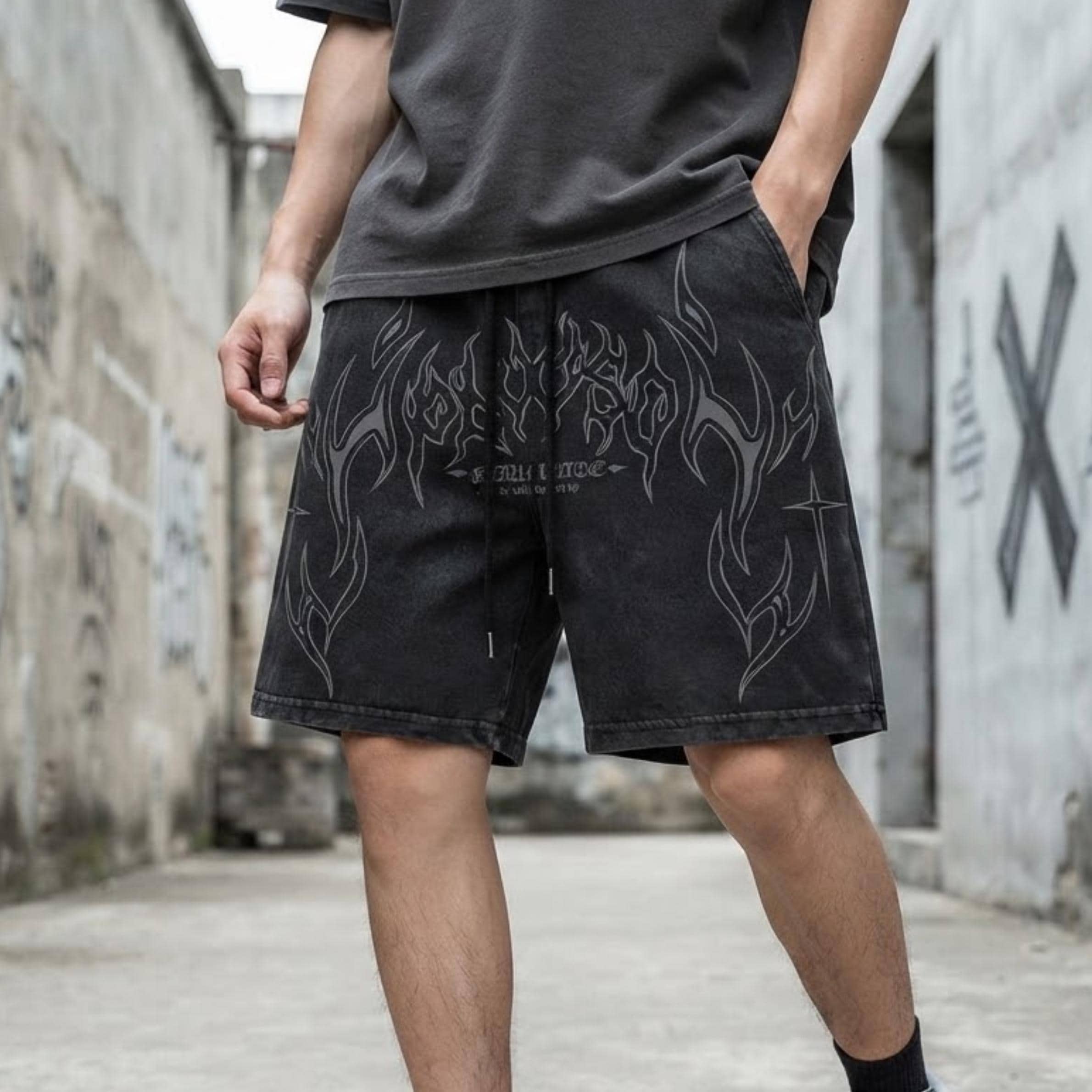 Jorts Y2k Black - Etsy