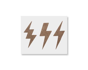 Lightning Bolt Stencil – Lightning Bolt Template – Lightning Symbol Stencil – Thunderbolt Pattern Template Stencil for Painting, Airbrush