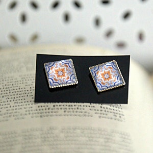Azulejo Portuguese Tiles inspired Earrings (12 designs)