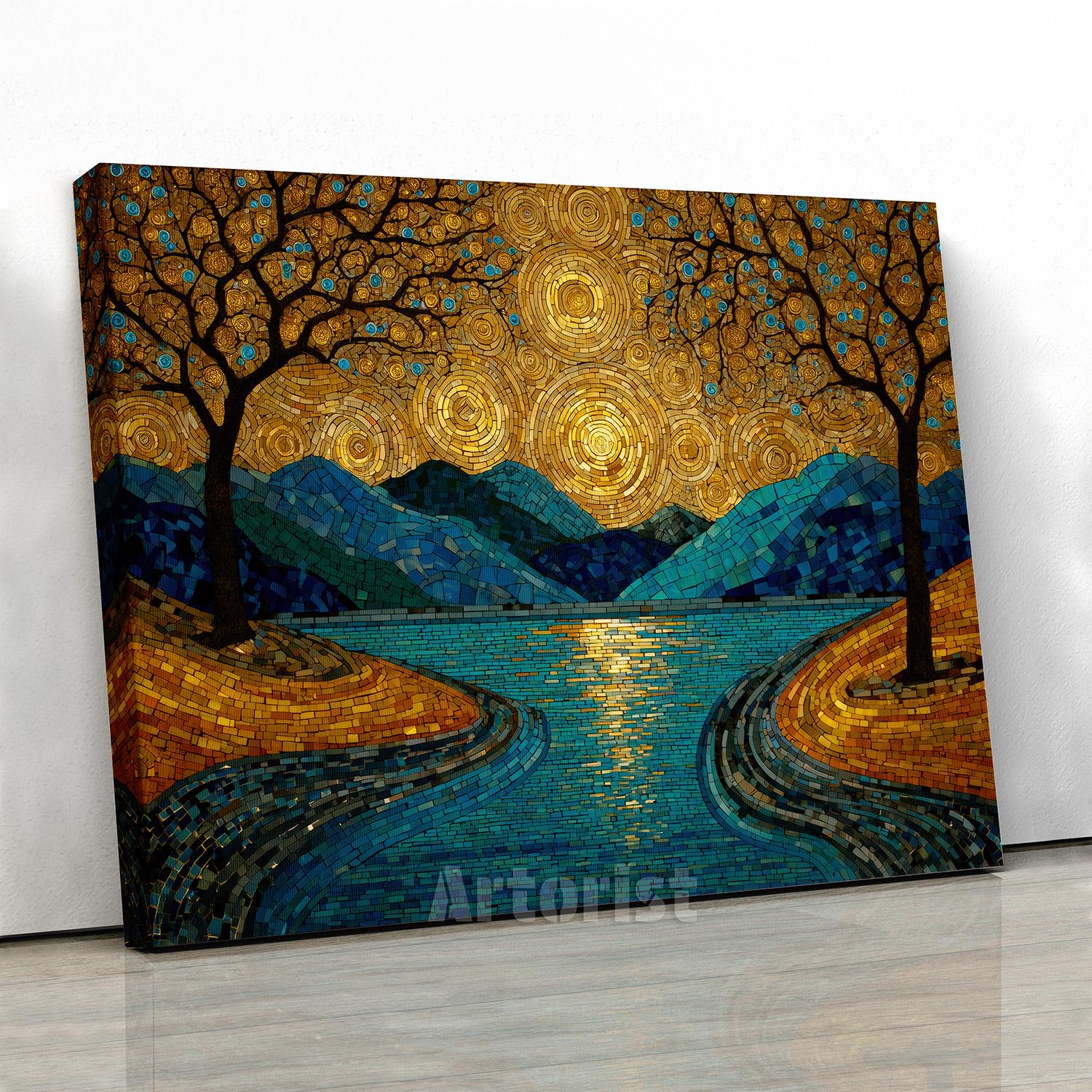 Mosaic Mountain Art - Etsy