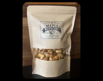 Taft's Flat Rock Maple Farm Maple Puffcorn Snack, Small Batch Sweet Crispy Treat