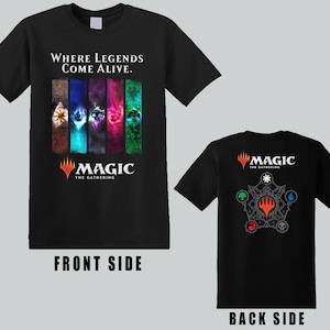 Magic The Gathering Legend MTG Five Elements Herr T-shirt Storlek S till 5XL