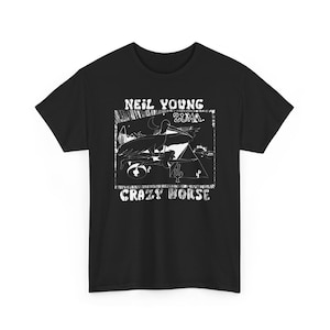 Neil Young Crazy Horse ZUMA Music Album Cover Herr Svart T-shirt Storlek S till 5XL