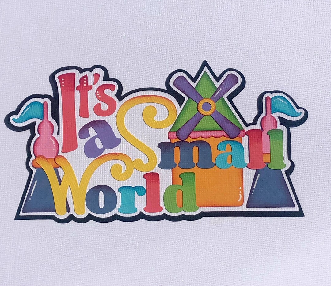 Scrapbook Title, It's a Small Village, Ride, Amusement Park, Paper