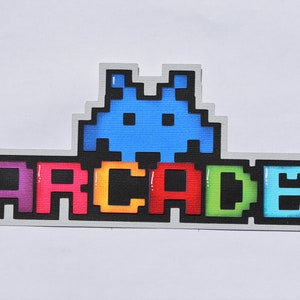 Paper Piecing Arcade, Gaming, Scrapbook, Die Cut, Layout, Page