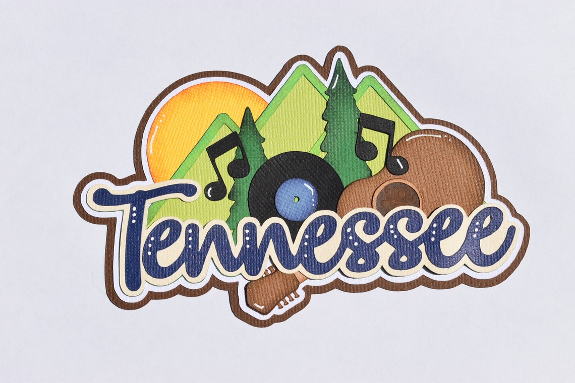 Paper Piecing Tennessee Pigeon Gatlinburg Scrapbook Etsy