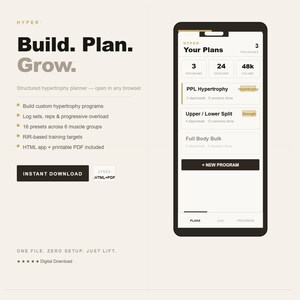 Weekly Workout Planner Fitness Routine Tracker Workout Program Planner Personal Trainer Workout Program Tracker Strength Training Planner
