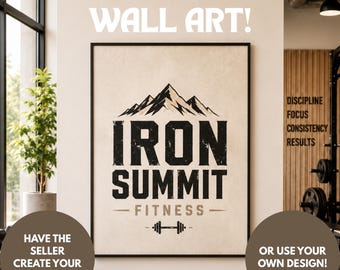Custom Gym Name/Logo Wall Art