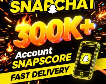 Conta Snapchat com 300 mil pontos Snapscore – Entrega rápida e serviço seguro