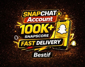 Conta com Snapscore de 100 mil | Pontuação acima de 100.000 no Snapchat | Entrega rápida
