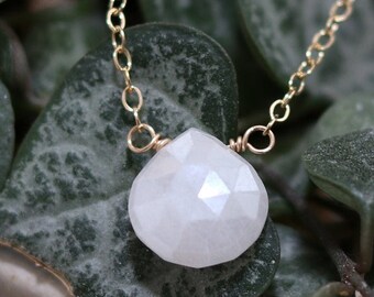 Silverite or "White Sapphire"  Gold Filled Necklace