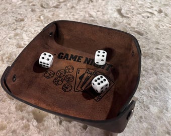 Leather Dice Tray/Trinket Tray Laser Cut File SVG