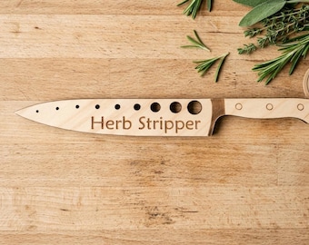 Knife Shaped Herb Stripper Laser Cut File SVG