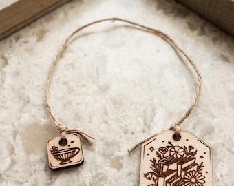 Tea Bag Bookmark Laser Cut File SVG