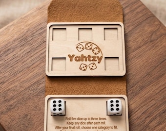 Pocket "Yacht" Game Laser Cut File SVG