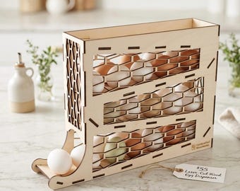 Countertop Egg Dispenser Laser Cut File SVG
