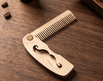 Mustache Comb Laser Cust File SVG
