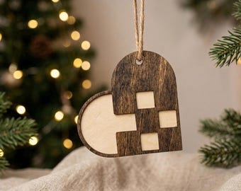 Danish Heart Ornament or Fridge Magnet Laser Cut File SVG