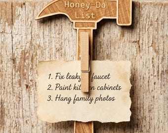 Honey-Do List Laser Cut File SVG Wall hanger or mangnet