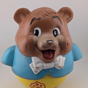Roly poly bear toy - Etsy 日本