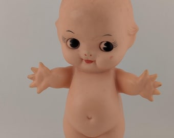 vintage Baby Doll Kewpie Kitsch - jouet à presser mains étoilées en plastique souple 9 po