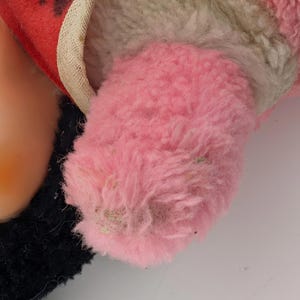 Peluche Minnie Mouse vintage avec visage en caoutchouc avec bavette - Disney World des années 1960/70 (10") image 5